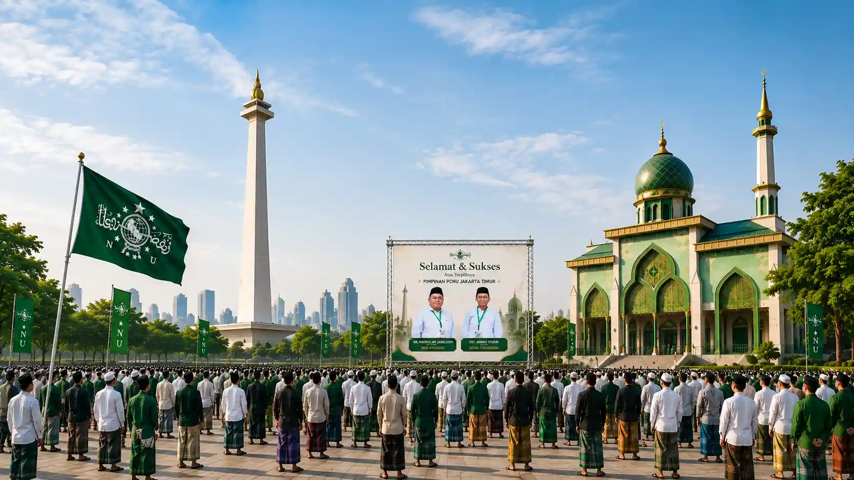 Kebersamaan pengurus dan warga PCNU Pengurus Cabang Kabupaten Kupang